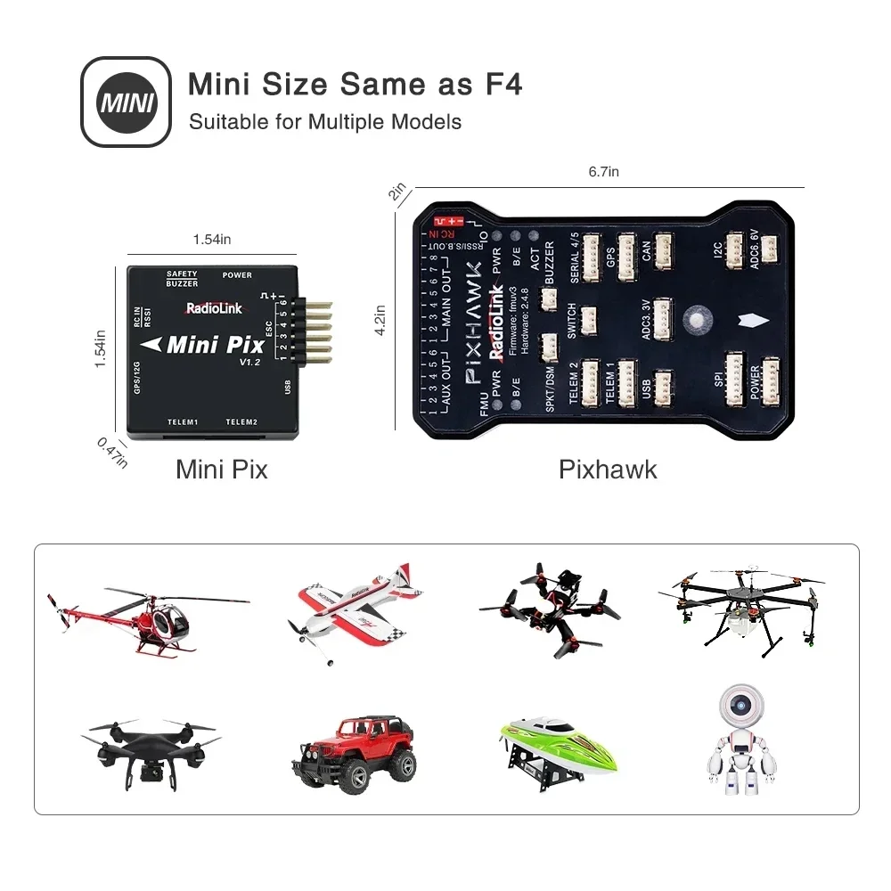 Radiolink New Mini PIX V1.2 Fl - огляд і ціна Drone Power Distribution Board