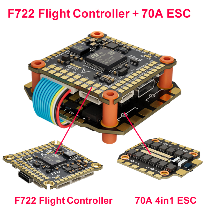 DAKEFPV F722 60A Stack ICM4268 - огляд і ціна Drone Power Distribution Board